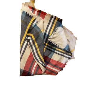 Ruggine Women's Oversized Plaid Blanket Scarf Multicolor Winter Fashion